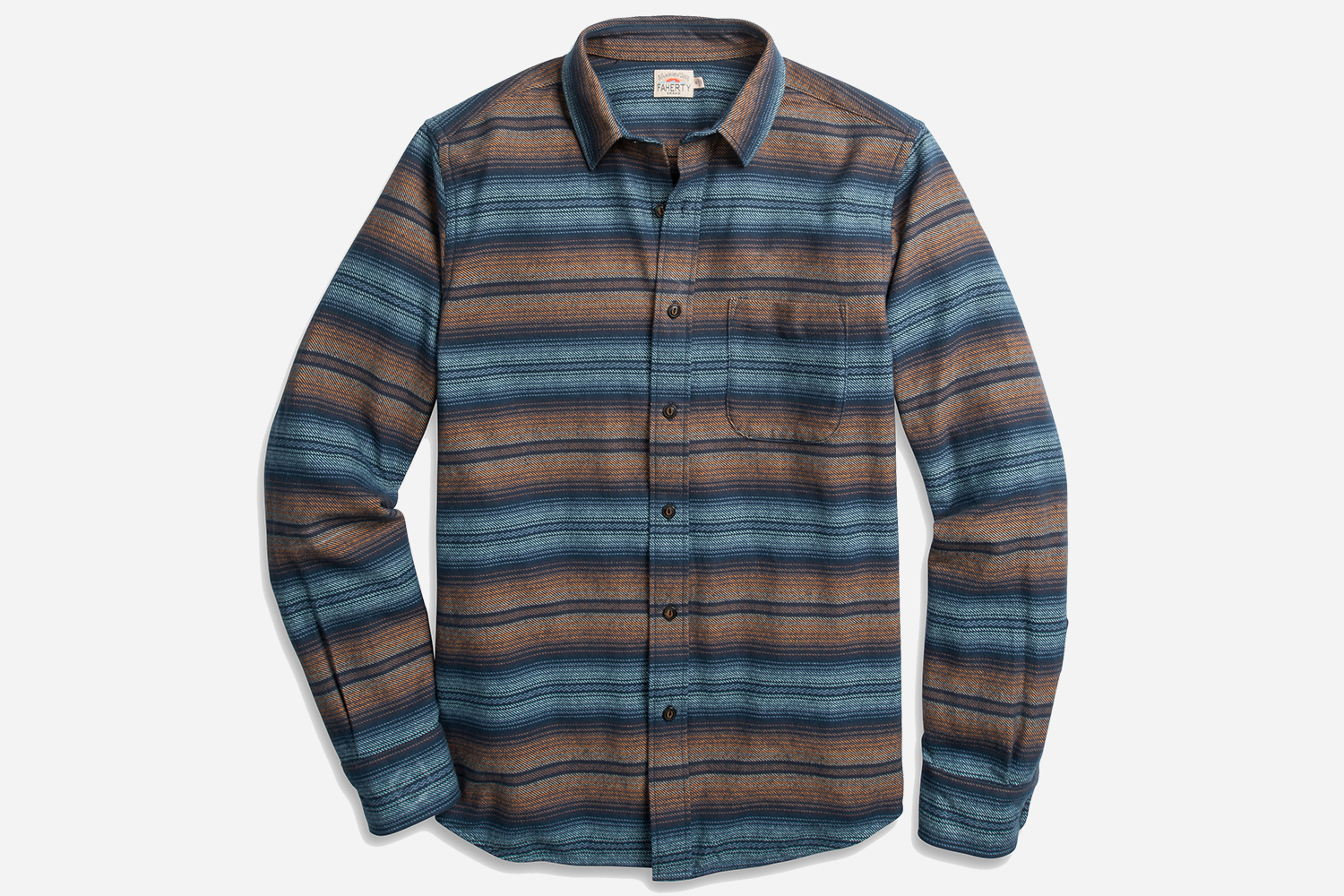 faherty seaview long-sleece button-up shirt