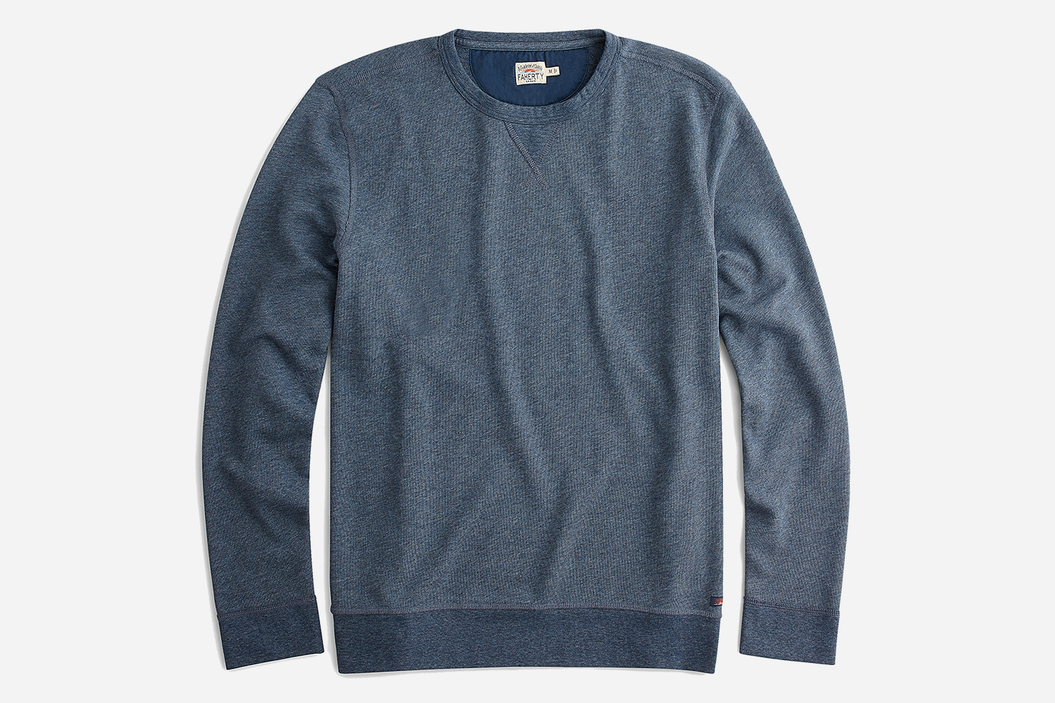 faherty crewneck long-sleeve shirt