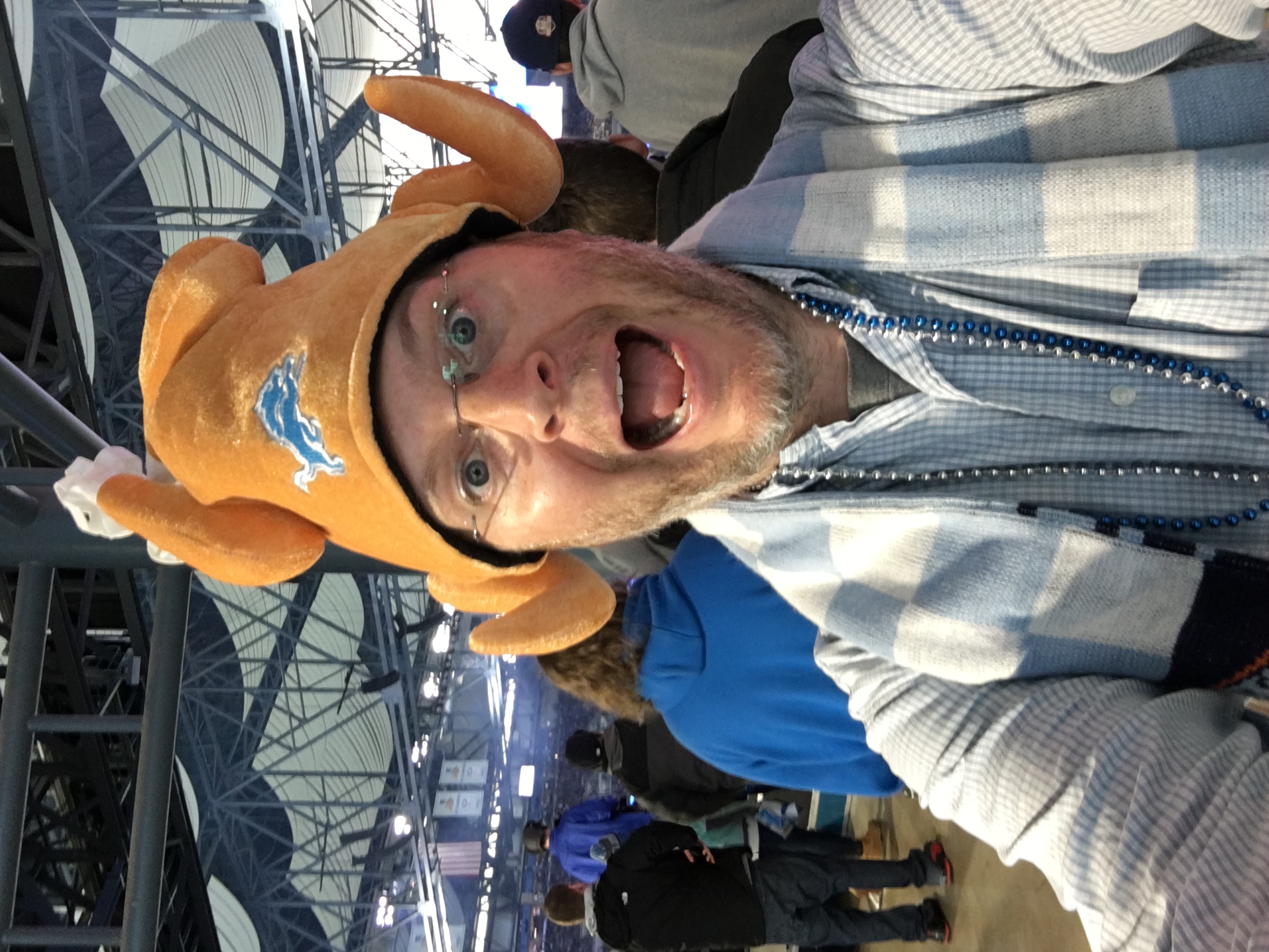Rich O'Malley seeing the Lions in Detroit. (Post Hill Press)