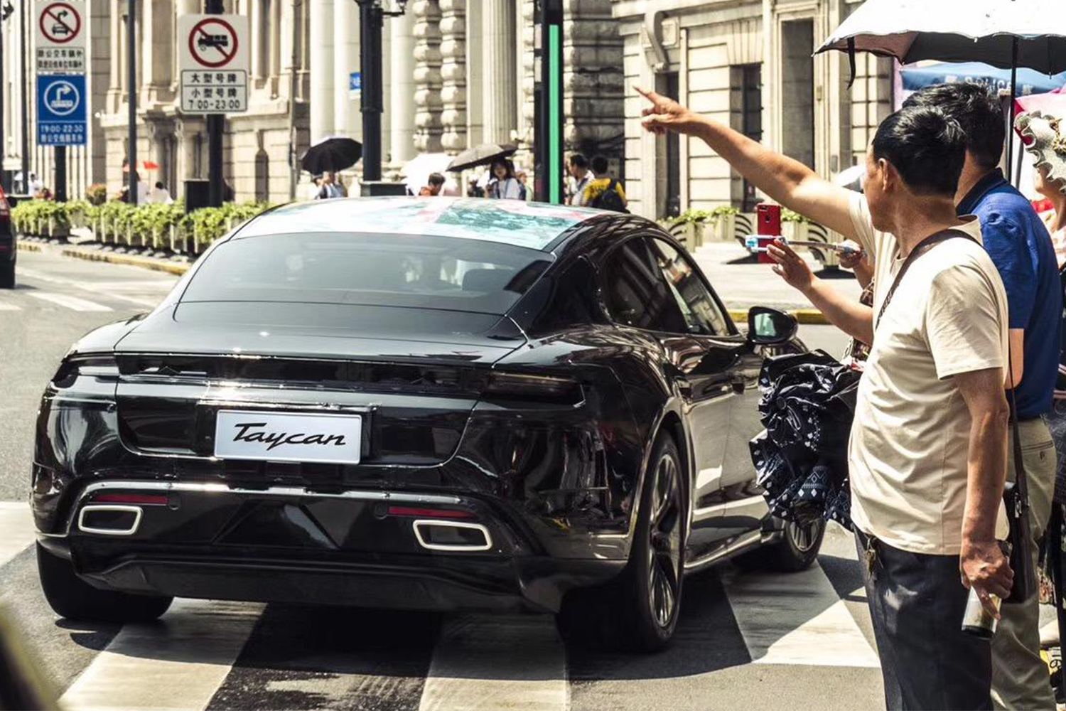 Porsche Taycan EV Testing in Shanghai 2019