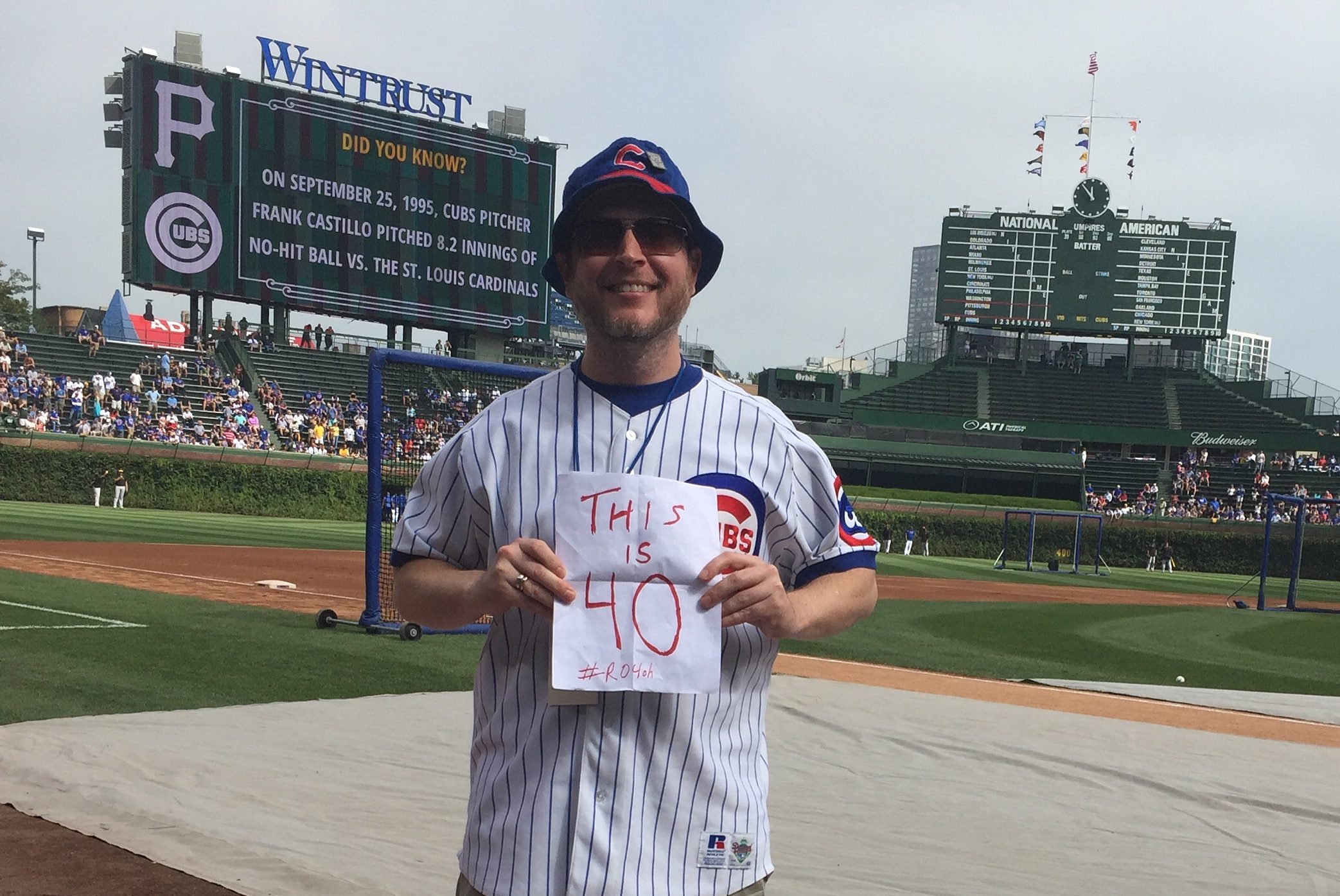 Rich O'Malley at Wrigley Field in Chicago. (Post Hill Press)