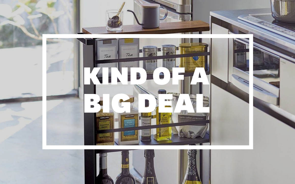 Yamazaki Rolling Slim Storage Cart