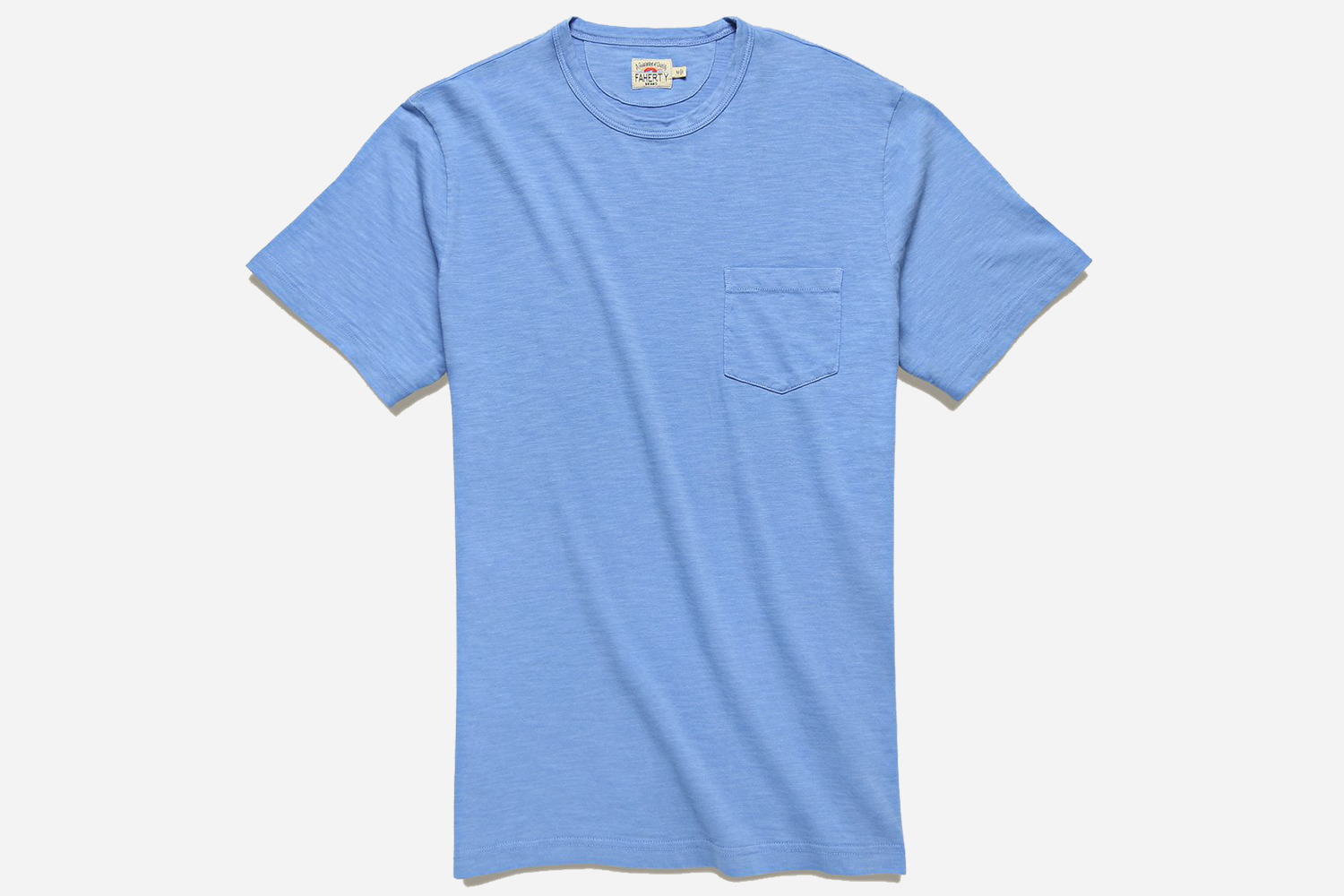 Faherty Men's Garment Dyed Pocket Tee