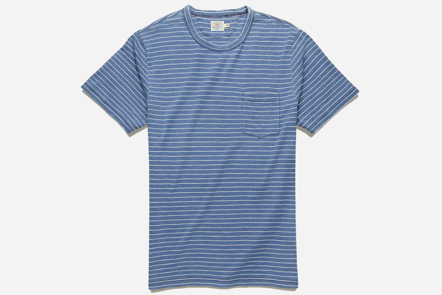 Faherty Men's Indigo Pocket Tee