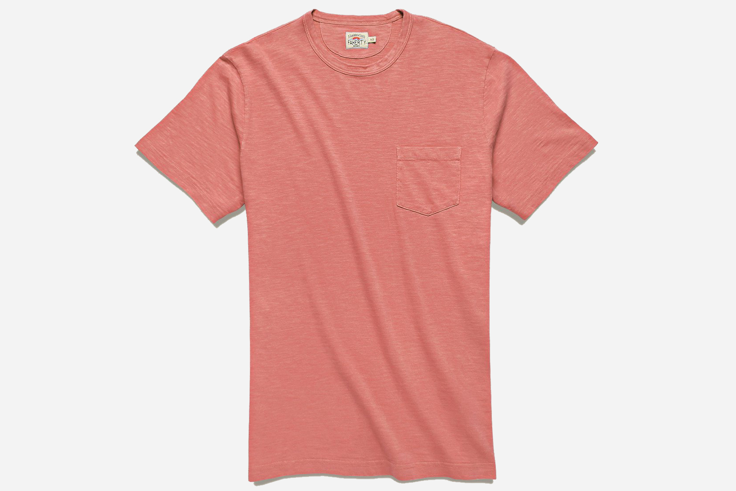 Faherty Garment Dyed Pocket Tee