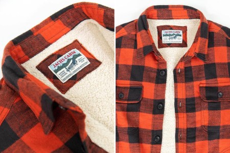 Jachs NY Buffalo Plaid Flannel Sherpa-Lined Shirt Jacket