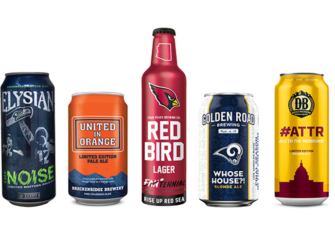 Anheuser-Busch is utilizing its craft beer brands to partner with NFL teams.