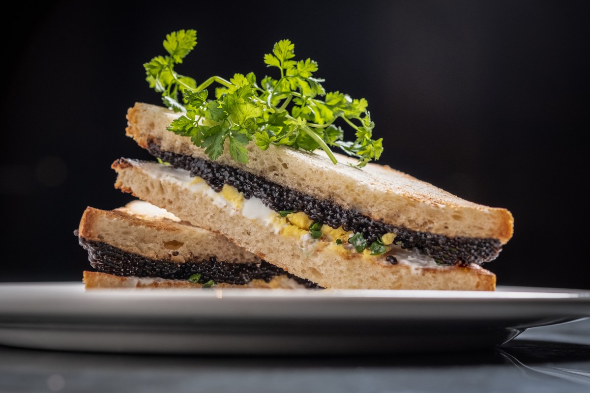 caviar sandwich barn steakhouse chicago