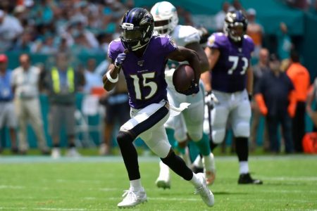 Marquise Brown had an explosive debut for the Ravens