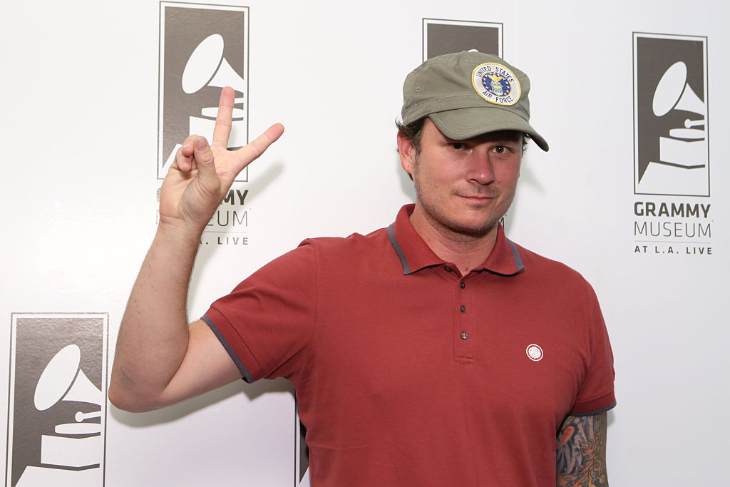 Musician Tom DeLonge attends A Conversation With Tom DeLonge at The GRAMMY Museum on October 13, 2015 in Los Angeles, California.  (Photo by Rebecca Sapp/WireImage)