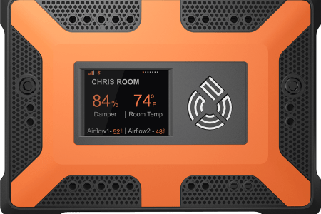 The 75F Smart Node, used to monitor and control heat pumps and other equipment to regulate temperature. 