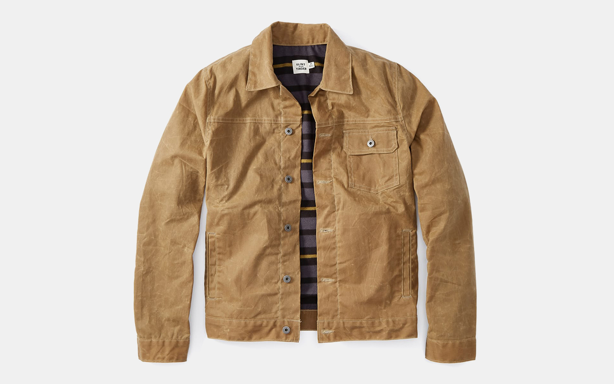 Huckberry Waxed Trucker Jacket