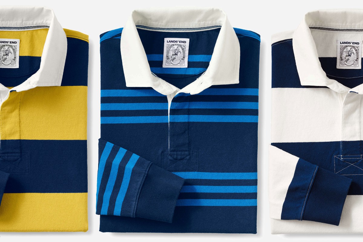 Lands End 90s Rugby Shirt