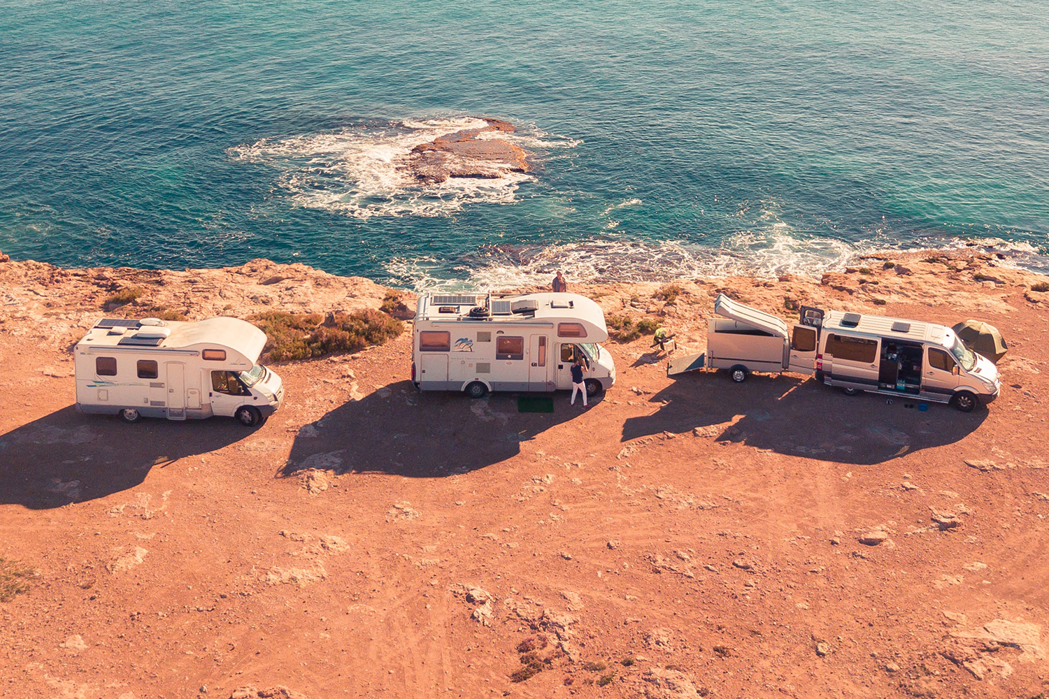 RVs on the Beach