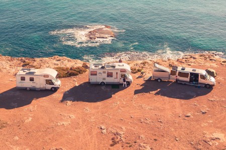 RVs on the Beach