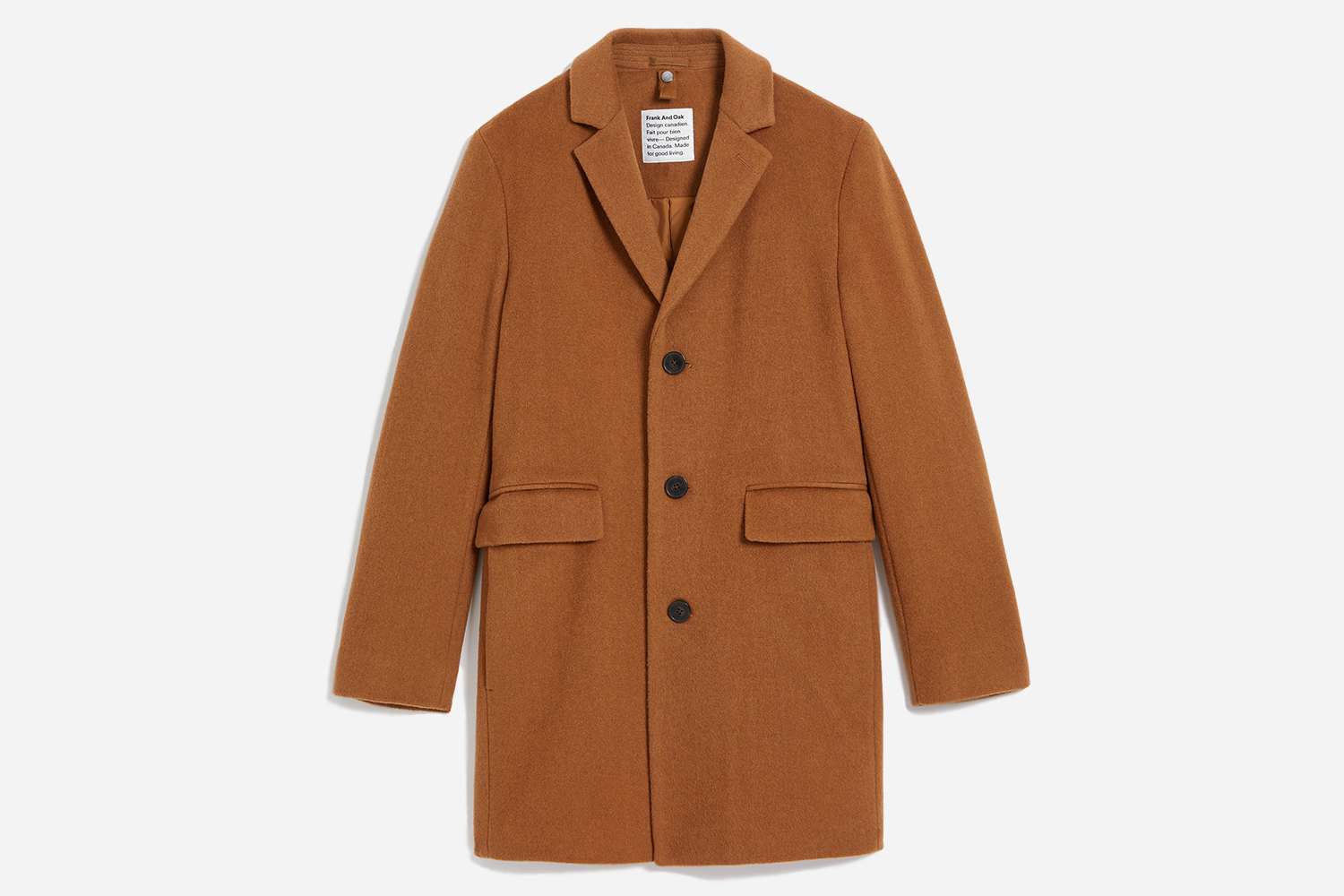 Frank And Oak Recycled Wool Lawrence Topcoat