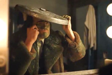 David Harbour as Oscar the Grouch on "Saturday Night Live."