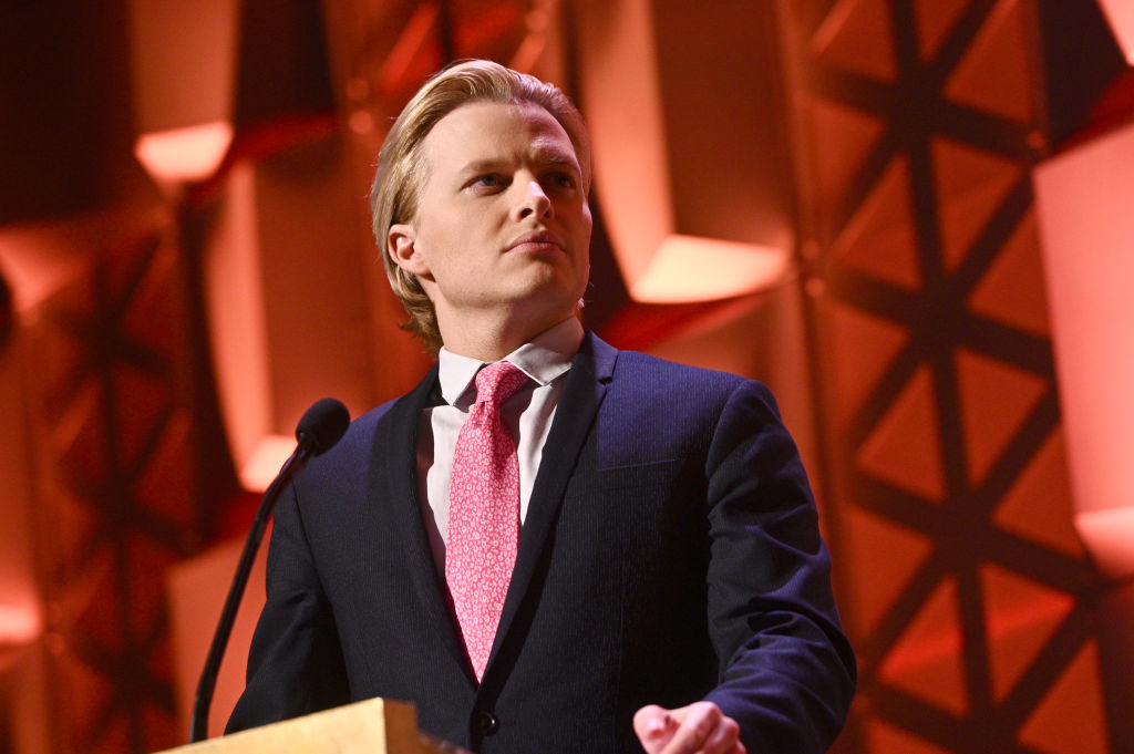 Ronan Farrow speaks onstage at the 78th Annual Peabody Awards Ceremony Sponsored By Mercedes-Benz at Cipriani Wall Street on May 18, 2019 in New York City. (Photo by Mike Pont/Getty Images for Peabody)
