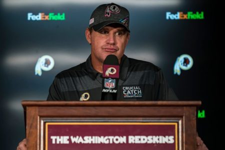 Washington Redskins Fire Jay Gruden After Team's 0-5 Start