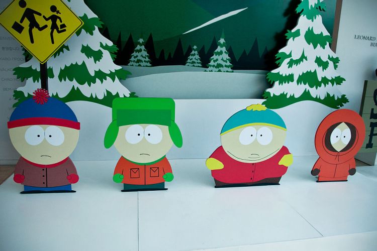 Stan Marsh, Kyle Broflovski, Eric Cartman and Kenny McCormick attend The Paley Center for Media presents special retrospective event honoring 20 seasons of 'South Park' at The Paley Center for Media on September 1, 2016 in Beverly Hills, California.  (Photo by Tibrina Hobson/Getty Images)