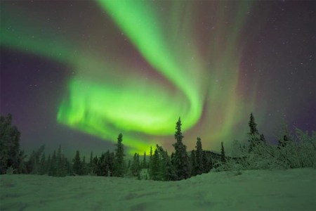 Aurora borealis at Chena Hot Springs Lodge