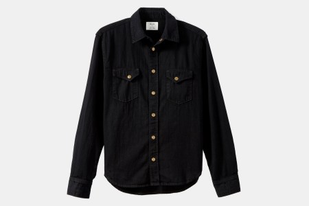 Billy Reid Huckberry Black Denim Shirt