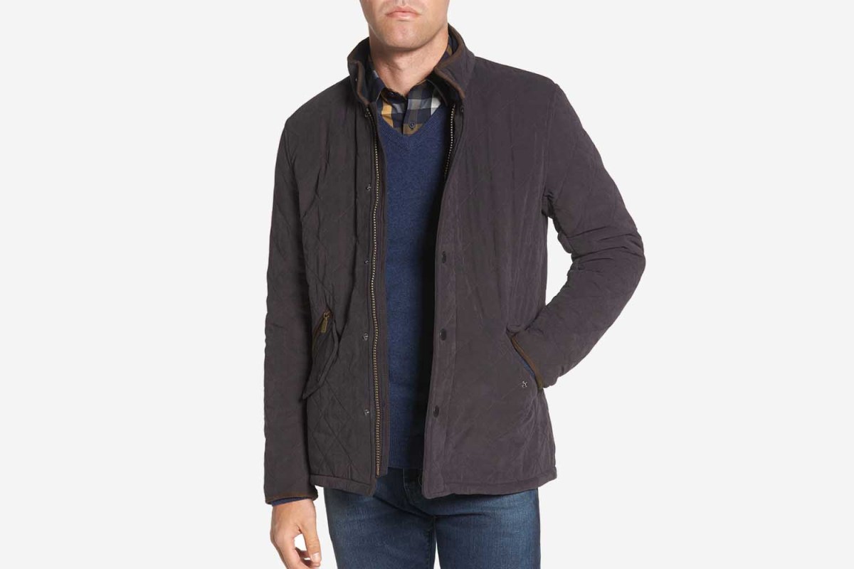 Bowden Quilted Jacket in navy