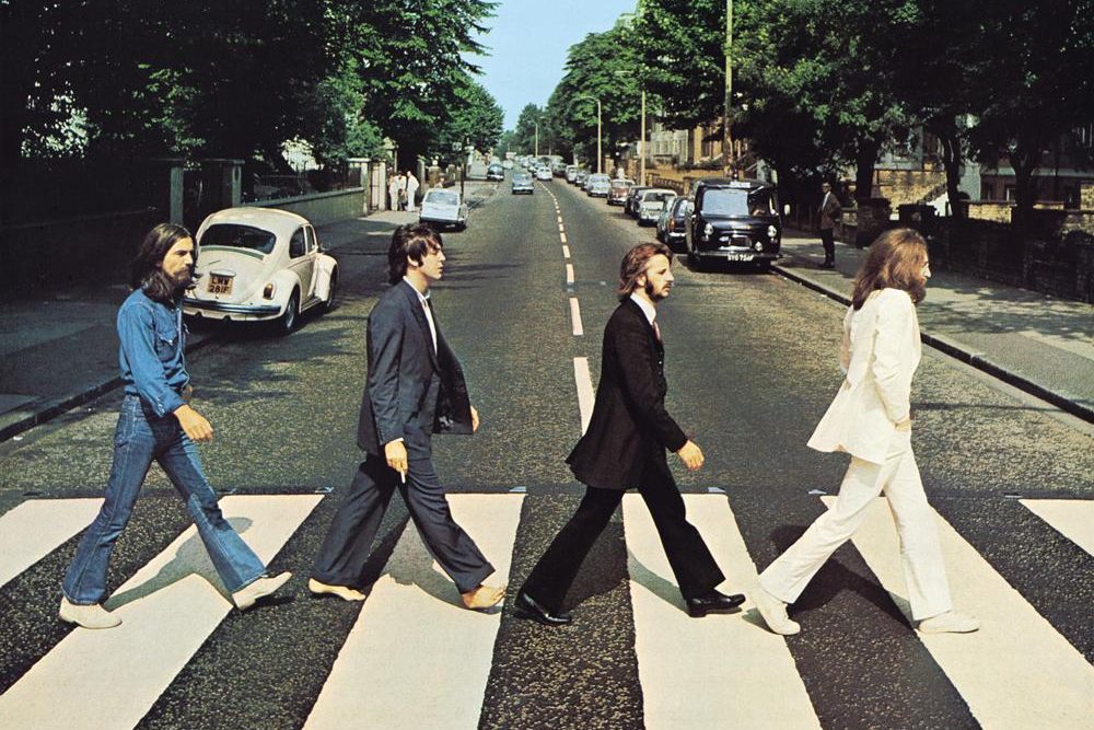 Abbey Road, as pictured on the iconic Beatles album cover.