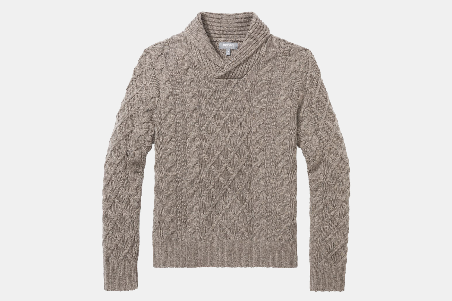 Bonobos Cashmere Cable Shawl Sweater