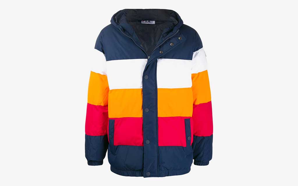 FILA Colour-Block Puffer Jacket
