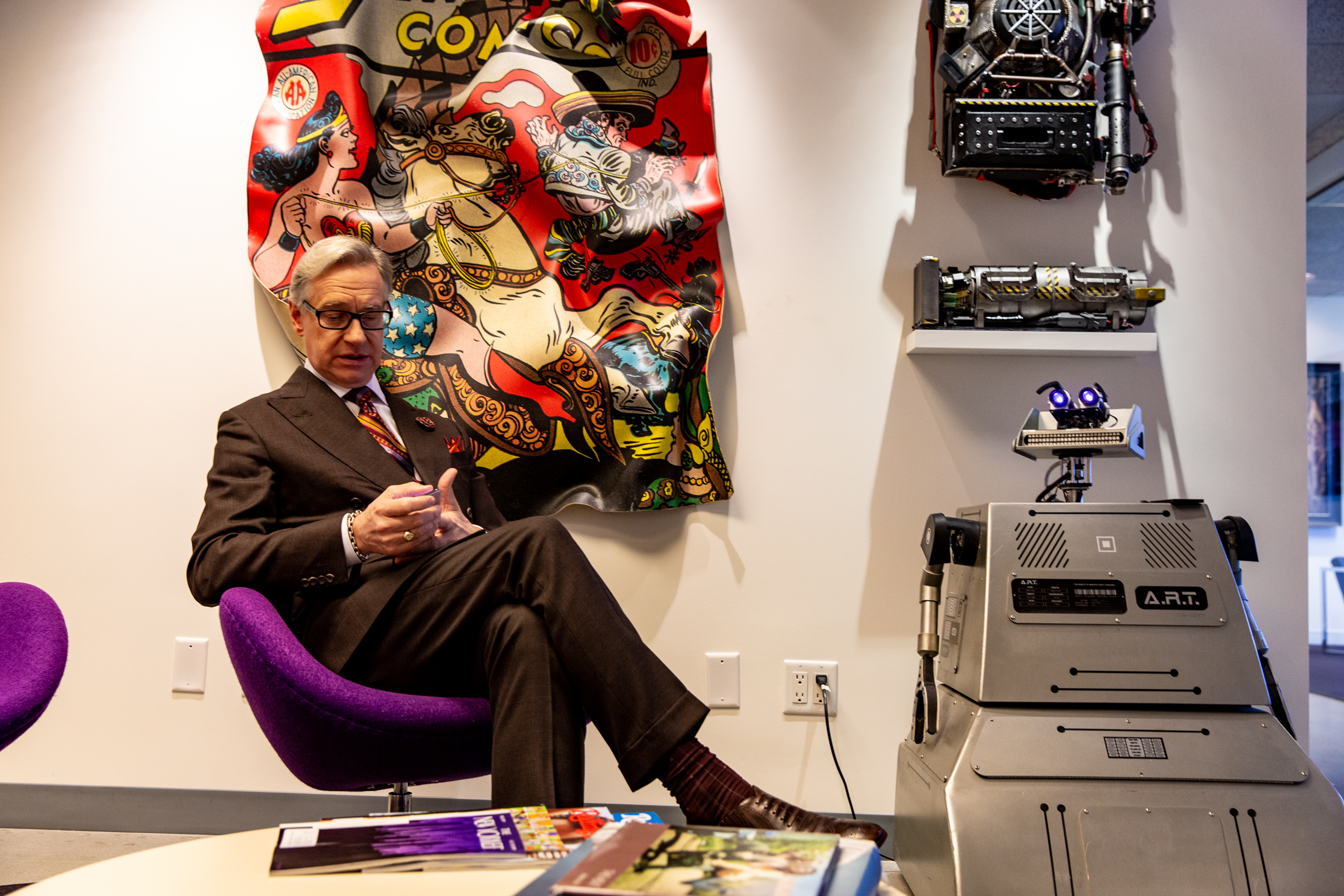 Paul Feig in his office 