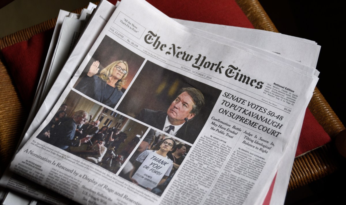 The New York Times newspaper