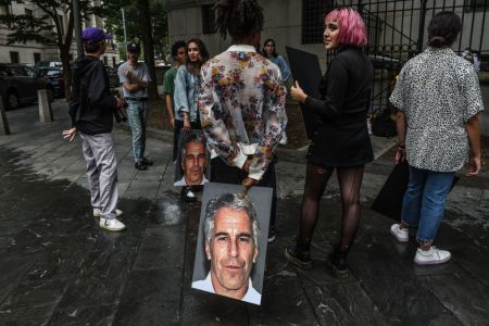 Epstein protests