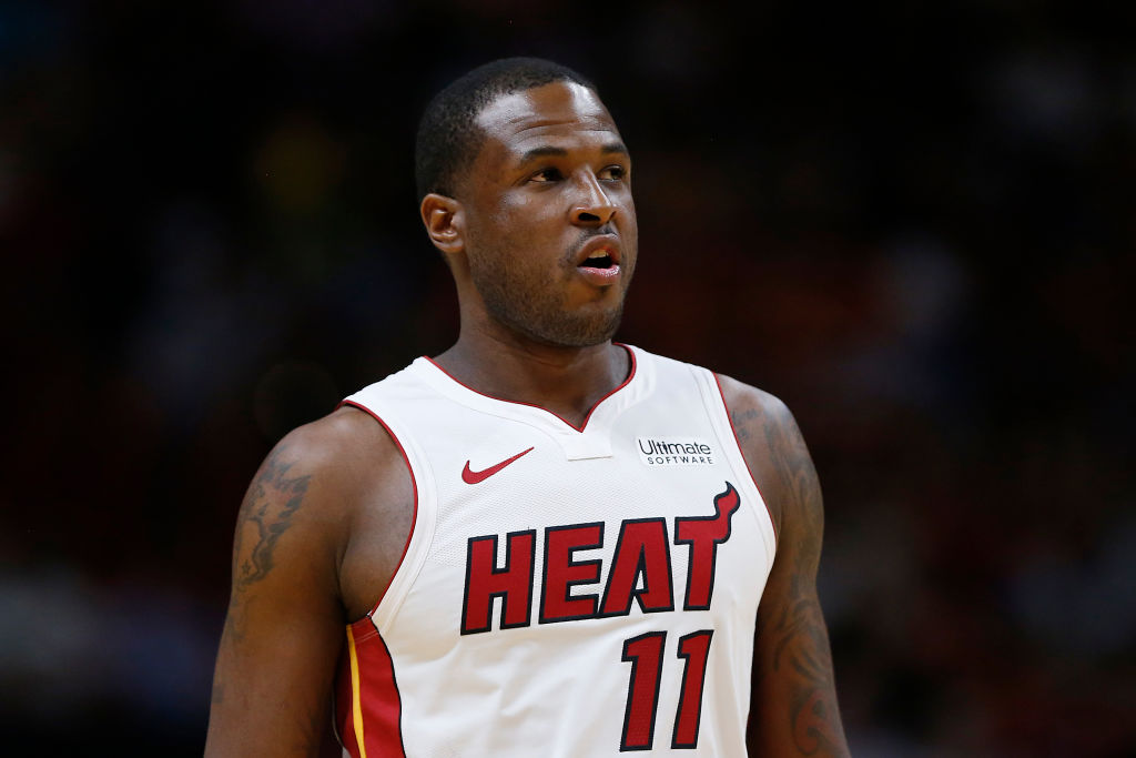 Dion Waiters of the Miami Heat looks on against the Houston Rockets during the first half at American Airlines Arena on October 18, 2019 in Miami, Florida. (Photo by Michael Reaves/Getty Images)