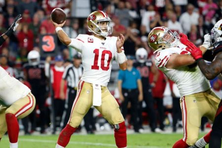 San Francisco 49ers Still Undefeated as Jimmy Garoppolo Throws 4 TDs