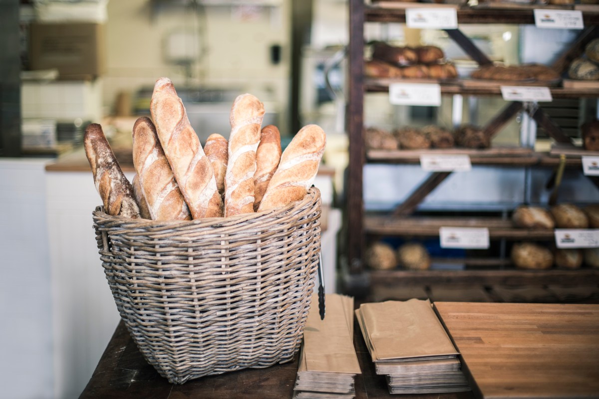 Baguettes in a bakery. (Getty Images)