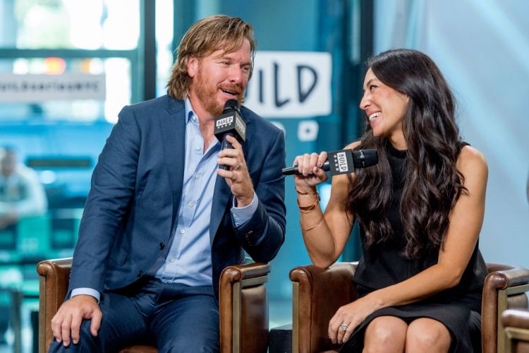 Chip and Joanna Gaines discuss "Capital Gaines: Smart Things I Learned Doing Stupid Stuff" and the ending of the show "Fixer Upper" with the Build Series at Build Studio on October 18, 2017 in New York City.  (Photo by Roy Rochlin/FilmMagic)