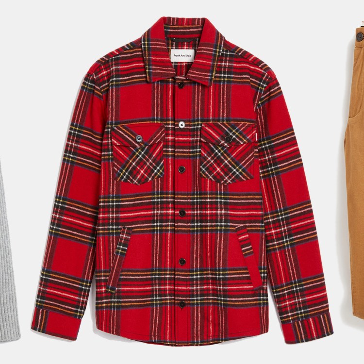 Frank And Oak men's flannel shirts, chinos and sweaters