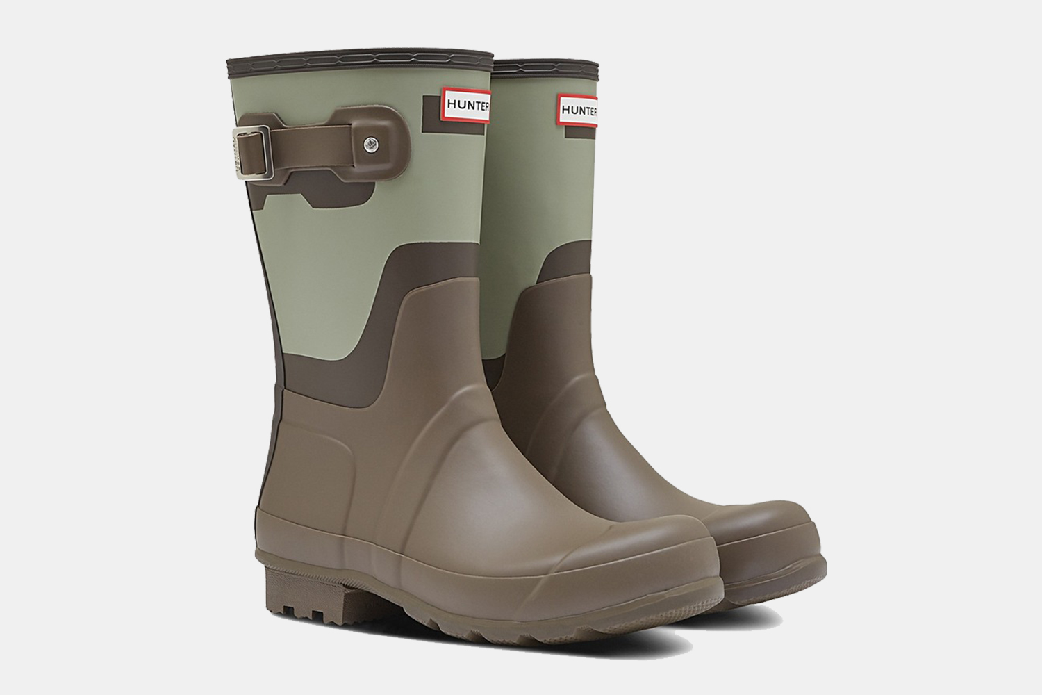 Hunter Short Shadow Print Waterproof Rain Boots Sale