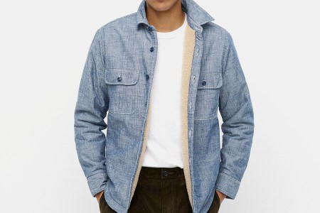 J.Crew Sherpa Lining Shirt-Jacket