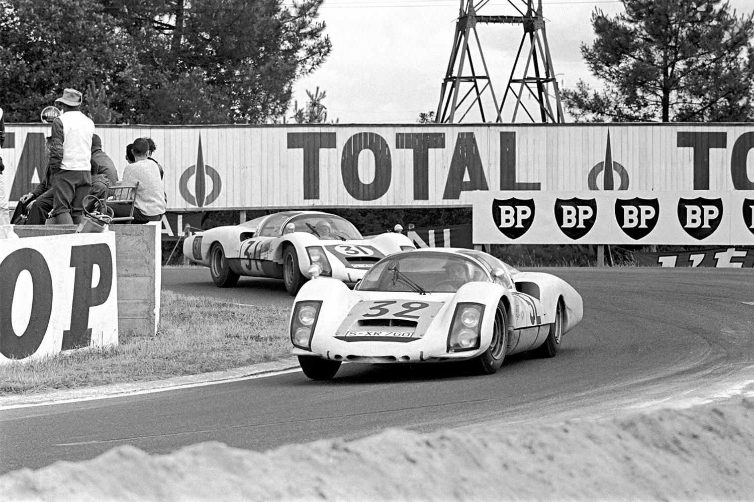 <strong>Porsche 906 LH</strong><br><strong>Car numbers: </strong>30, 31 and 32<br>While everyone remembers the rivalry between Ford and Ferrari, and the top three spots that went to the former, the next four finishers were all from team Porsche. “LH” stands for Langheck, or Longtail in English. These three longer 906s were driven by Jo Siffert and Colin Davis (No. 30), Hans Herrmann and Herbert Linge (No. 31) and Udo Schutz and Peter de Klerk (No. 32).