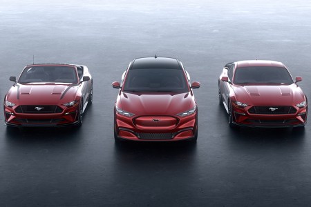 Ford Mustang Mach-E SUV and sports cars