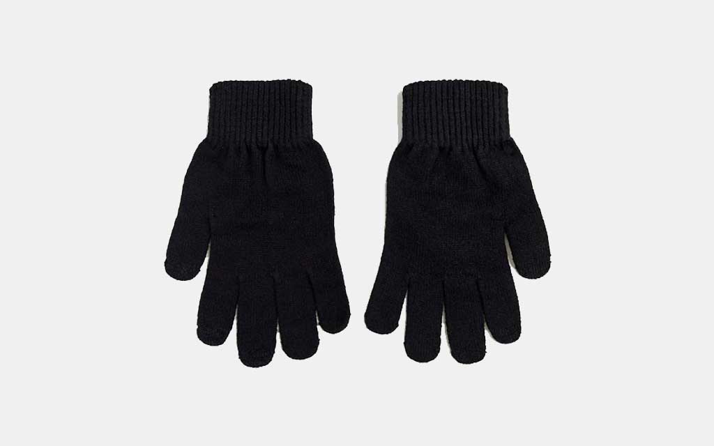 ASOS Recycled Polyester Touchscreen Gloves