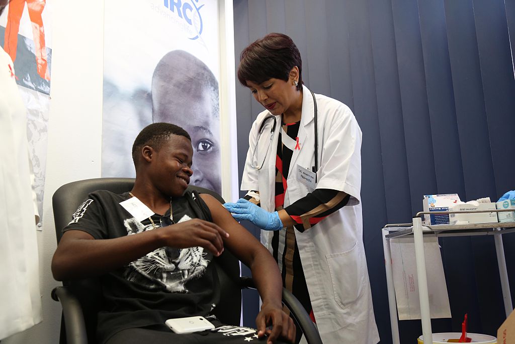 Nkosiyazi Mncube (23), is the first participant in the HIV vaccine trials at the MRC clinic on November 30, 2016 in KwaZulu-Natal, South Africa. South Africa launched a major clinical trial of an experimental vaccine against the AIDS virus, which scientists hope could be the cure for the disease.  (Photo by Gallo Images / The Times / Jackie Clausen)