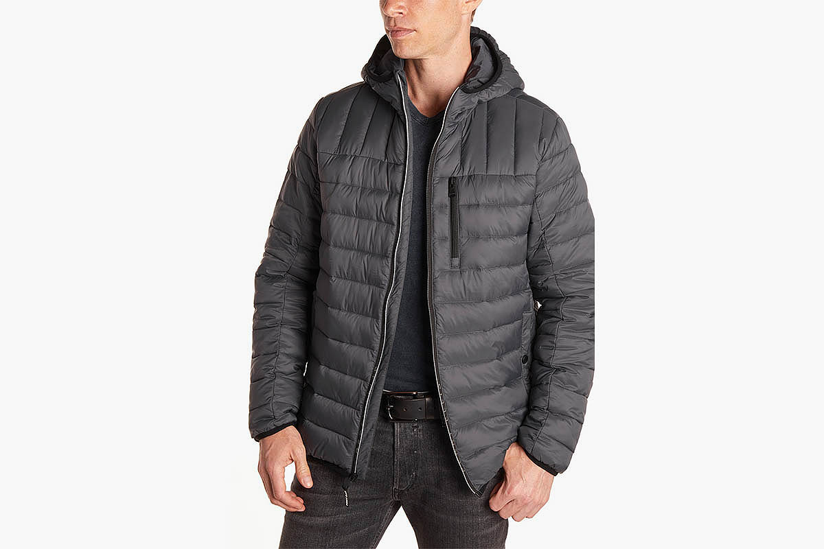 Perry Ellis Nylon Packable Quilted Jacket