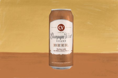 Champagne Velvet cheap beer illustration shitty beer