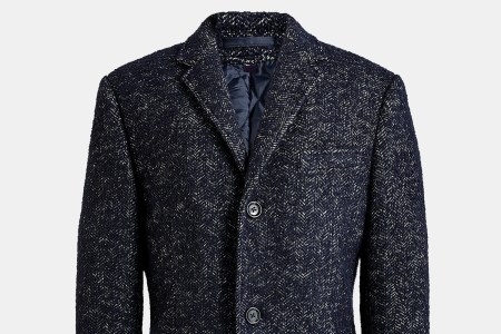 J.Crew Factory herringbone topcoat