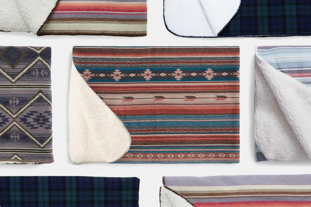 Faherty Sherpa-Lined Blankets sale