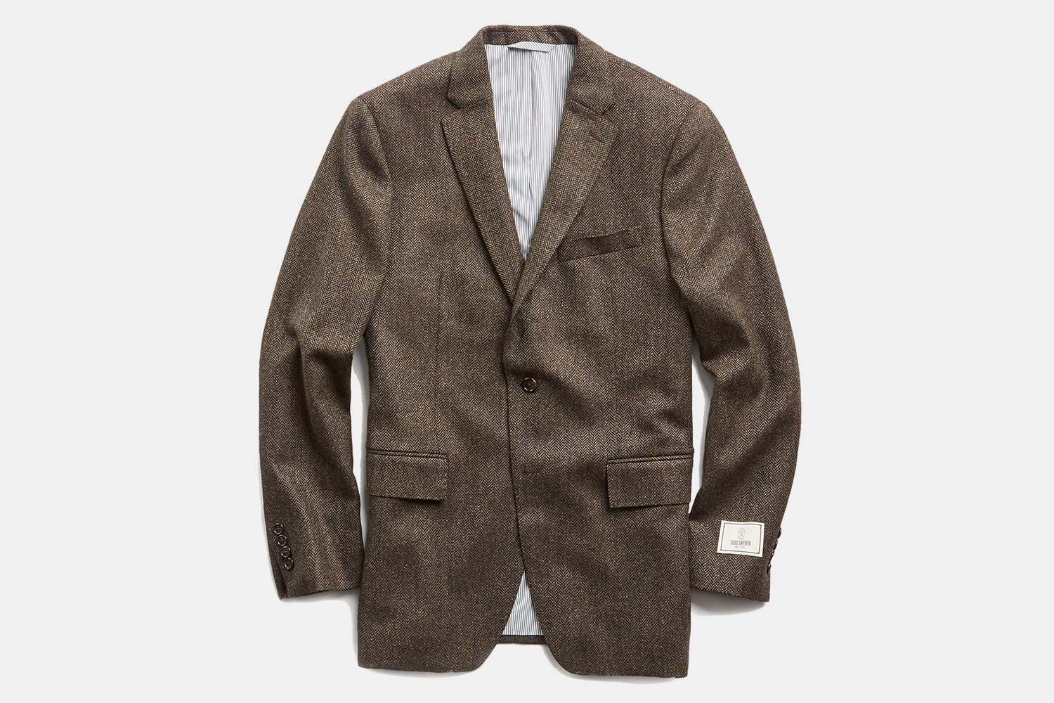 Todd Snyder Wool Cashmere Herringbone Sutton Suit Jacket