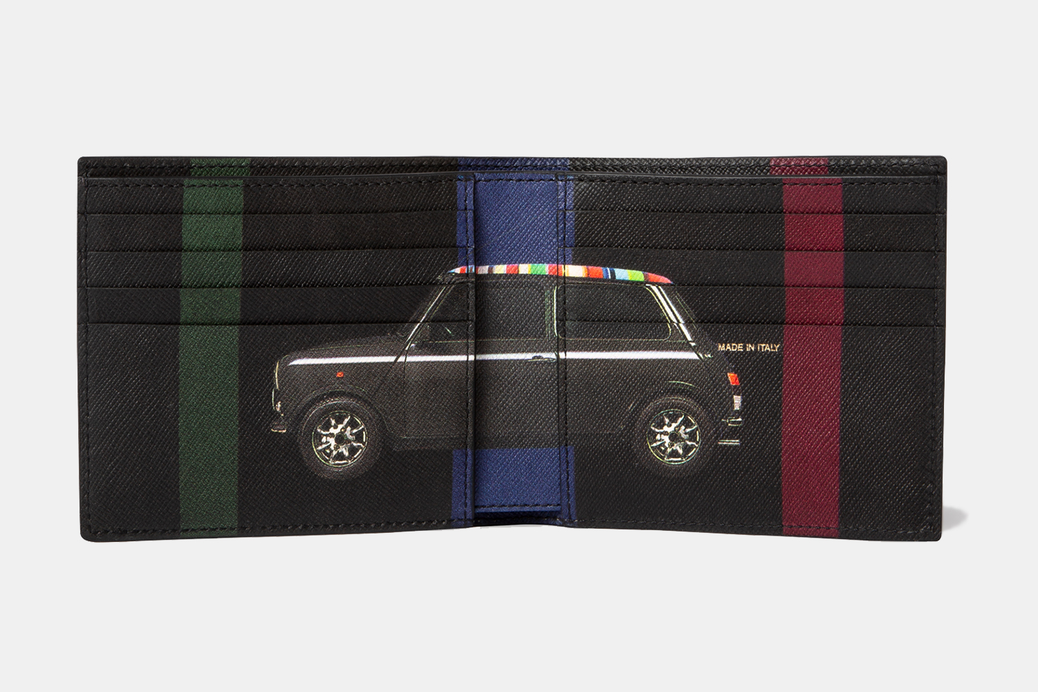 Paul Smith Leather “Mini Stripe” Billfold Wallet Sale